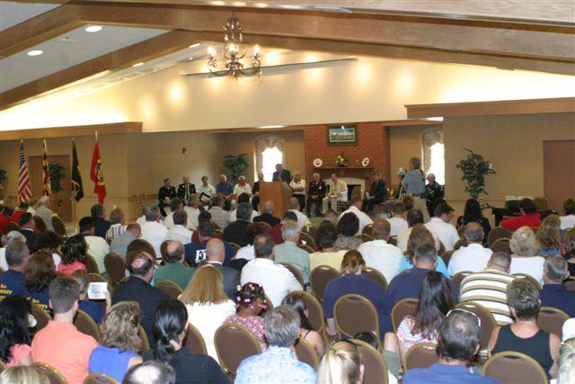 Social Hall set up as Conference 