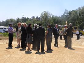 The crowd gathers while awaiting the arrival of the main guest speaker Honorable Steny Hoyer.
