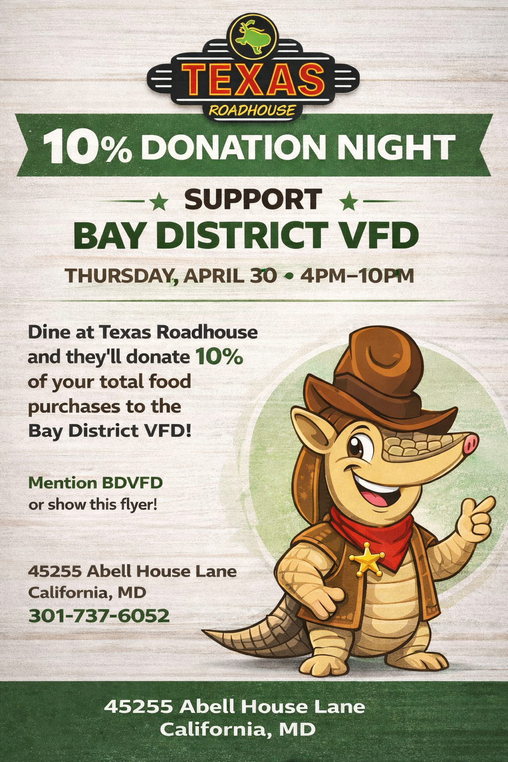 Texas Roadhouse Fundraiser