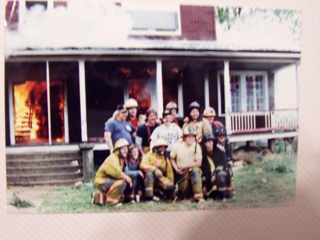 Group shot after house burn - Dr. Bean's old house, Great Mills