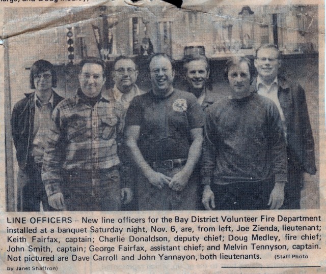 Line Officers elected in 1976
