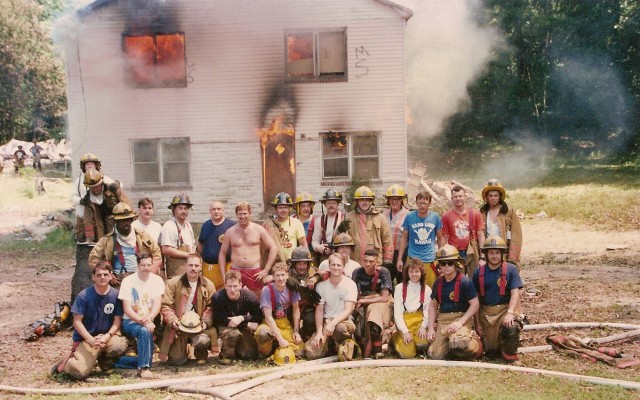 House Burning on Rt 235 in Lexington Park in the early 1990's