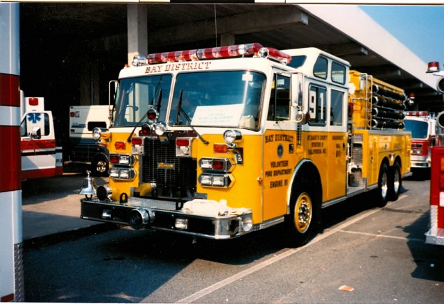 Engine 91 on display Ocean City 1988