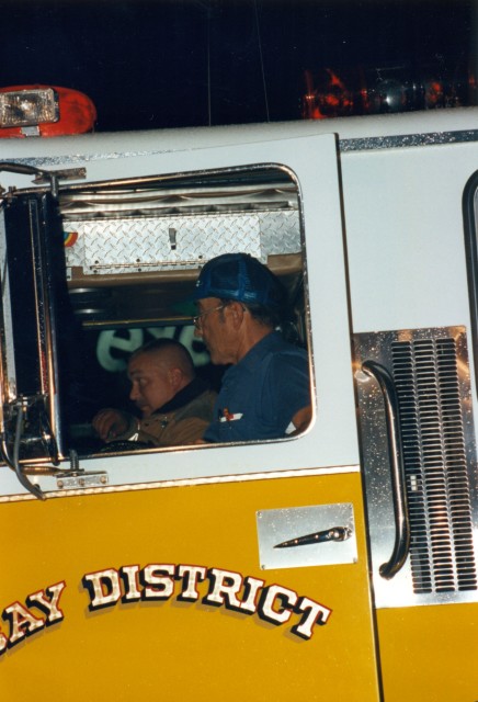 Father and Son - &quot;Poppa&quot; Ray driving and &quot;Hammer&quot; Gary riding the seat