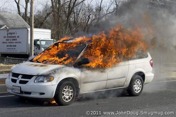 Car fire on Chancellors Run - Bay District Volunteer Fire 