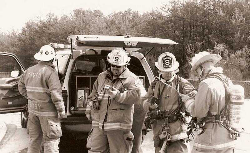 I know one is Jason Adams while Deputy Chief at 9. (Past members Jeff Bixby, Rich Merrell and Kevin Adams also shown)
