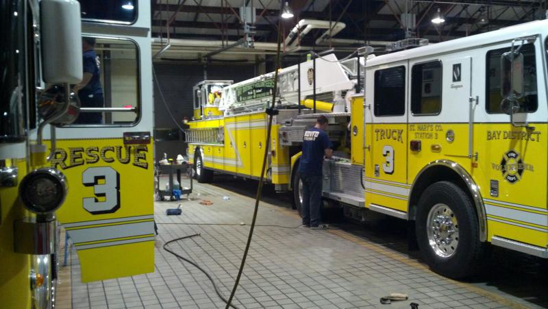 Checking stuff on Truck 3.