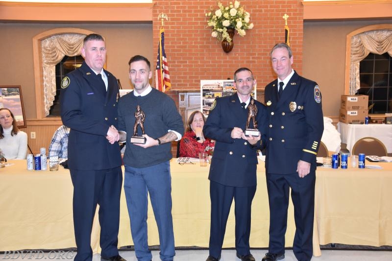 Firefighter Travis Revis and Capt. Dave Martoni for top runners. I don't know what place but allot.
