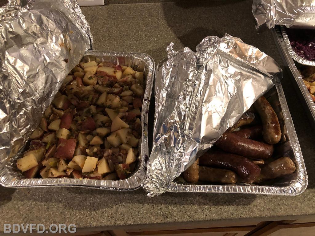 Schnitzel and German potato salad.