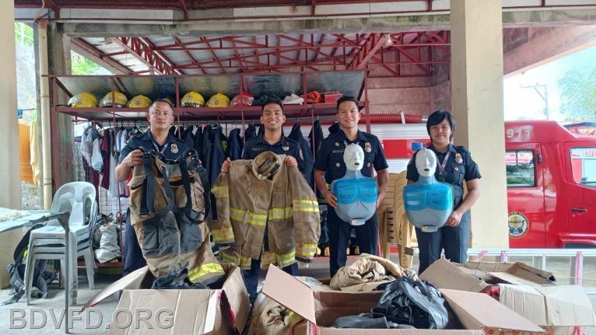 Fire Rescue Manila Bay District Volunteers Donate Fire Gear to Support Firefighters in the ...