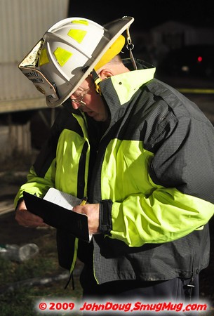 PIO Doug Medley writing some notes of the incident