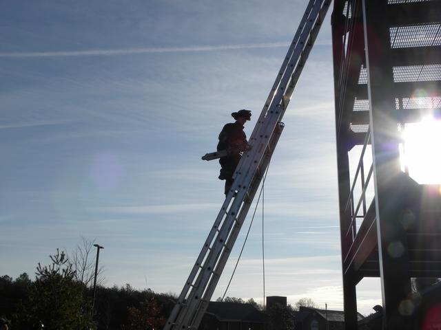 Firefighter Ladder Leg Lock